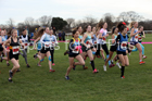 Girls under-15 North Eastern Cross Country, Redcar. Photo:  David T. Hewitson/Sports for All Pics